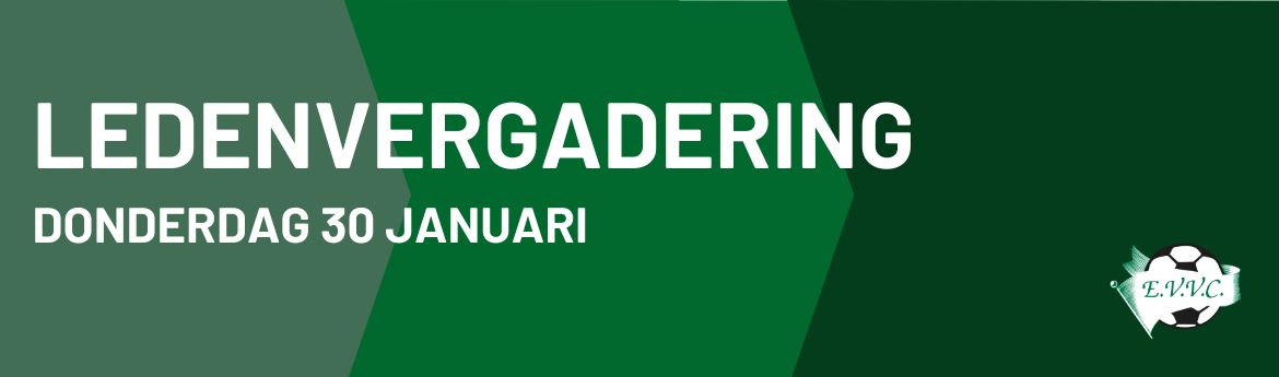 Ledenvergadering - 30 januari